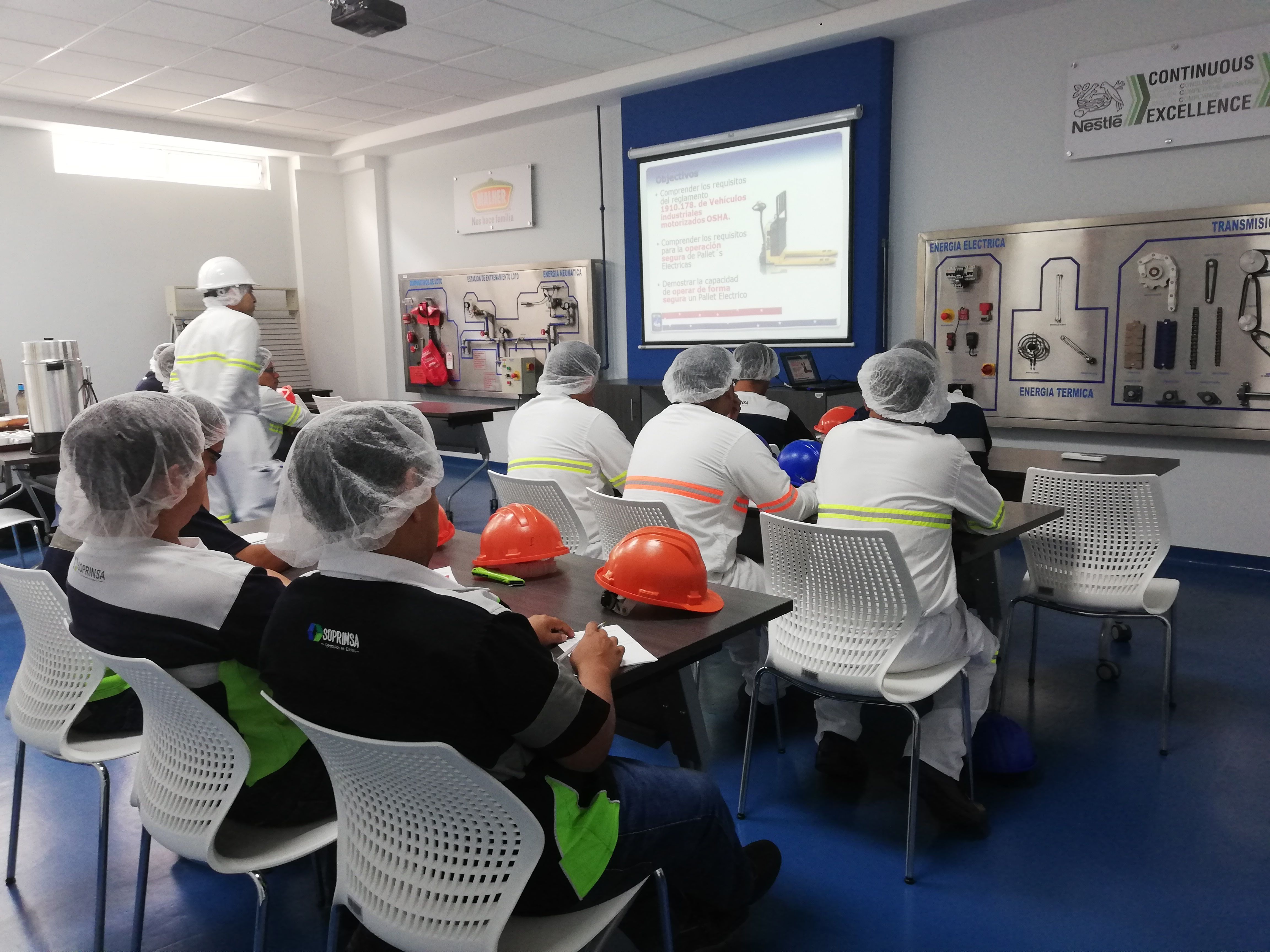 Taller práctico de seguridad industrial y uso de EPP - Praind